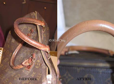 cleaning Louis Vuitton handbag handles